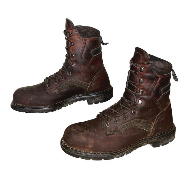 Red Wing 2238 Work Boots Mens 10 D Made in USA Steel Toe EH Leather Logger Boots - Picture 2 of 8